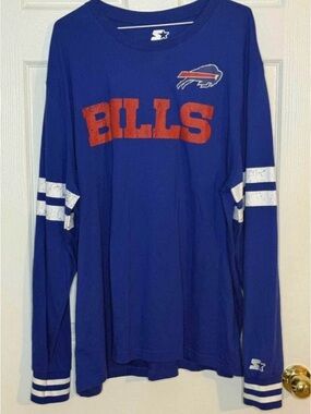 Buffalo Bills Long Sleeve Football Starter Shirt- XXL